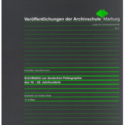 VÖ 2 Schrifttafeln zur deutschen Paläographie  des 16. – 20. Jahrhunderts